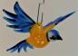 Preview: Hängevogel - Blaumeise fliegend -klein (dunkelblau)